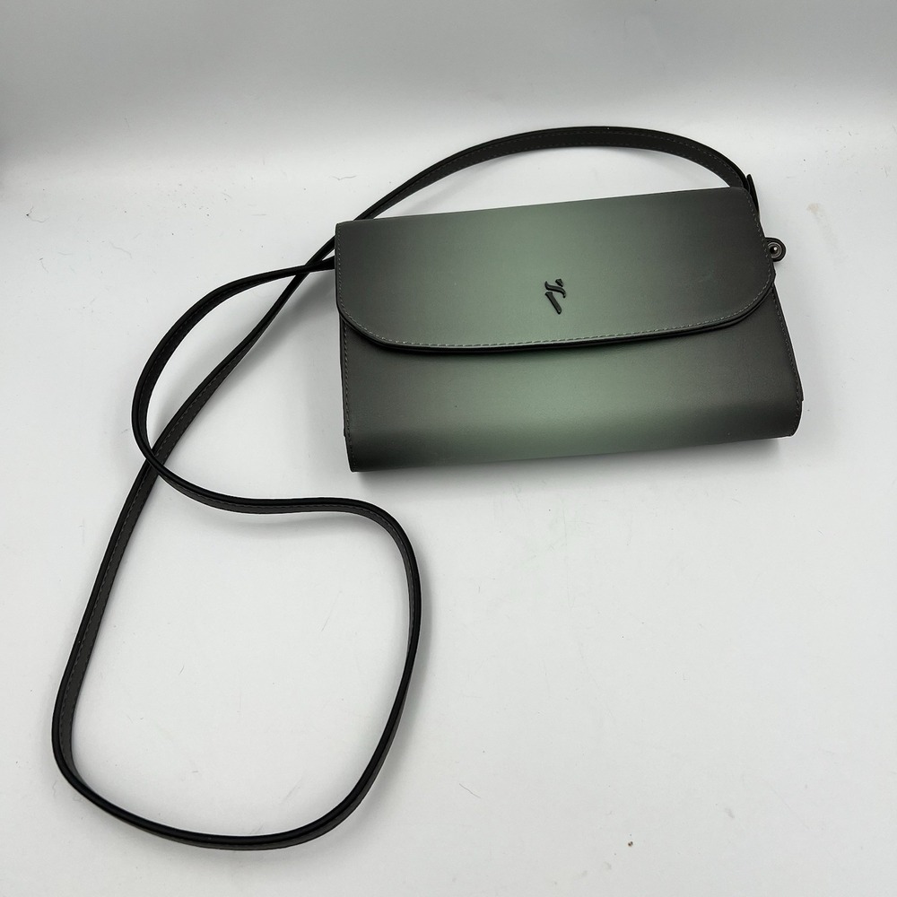 Simply Vera Wang Signature Mini Crossbody Bag Handbag Purse Green Ether Ombre
